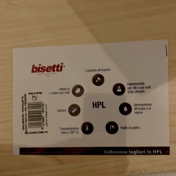 New- Bisetti Tagliere HPL Tovaguetta Cutting Board from Italy - Picture 2 of 3